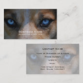 Icy Blue Canine Eyes Visitekaartje (Voorkant / Achterkant)