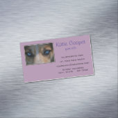 Icy Blue Canine Eyes Visitekaartje Magneet (Voorbeeld)