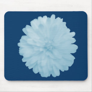Icy Blue Marigold Mousepad Muismat