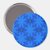 Icy blue sneeuwvlokken.... magneet (Voorkant / Achterkant)