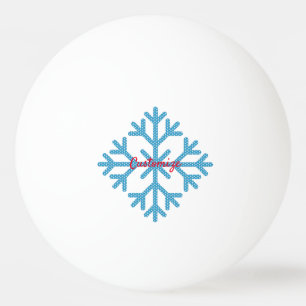 Icy Blue Snowflake Thunder_Cove Pingpongballen
