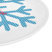 Icy Blue Snowflake Thunder_Cove    Snijplank (Hoek)