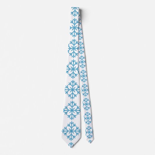 Icy Blue Snowflake Thunder_Cove Stropdas (Voorkant)