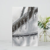 Icy Branch Briefpapier (Staand voorkant)
