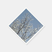 Icy Branches in Winter Blue Sky Servet (Hoek)