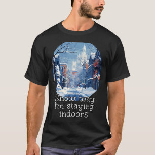 Icy City voor liefhebbers van sneeuw- en wintersei T-shirt