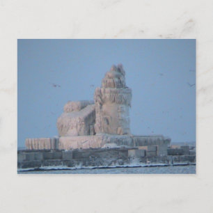 Icy Cleveland Harbour Briefkaart