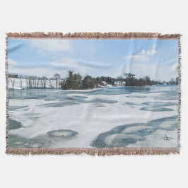 Icy English Lake - Gepersonaliseerd Deken