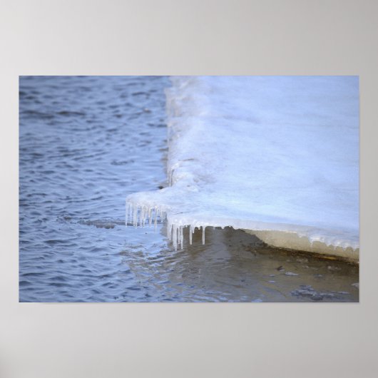 Icy Formation with Water Poster (Devant)