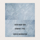 Icy Gray Marble Visitekaartje (Buitenkant ongevouwen)