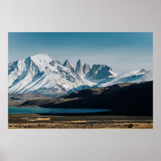 ICY MOUNTAIN SCENERY POSTER (Voorkant)