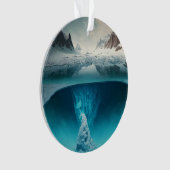 Icy Mountain View Ornament (voorkant)
