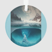 Icy Mountain View Ornament (achterkant)
