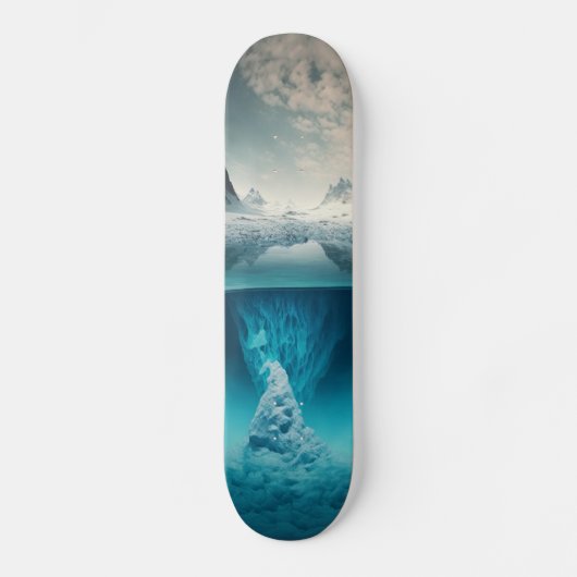 Icy Mountain View Skateboard (Voorkant)