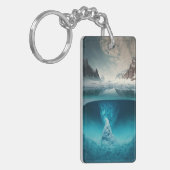 Icy Mountain View Sleutelhanger (Voorkant Links)