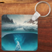 Icy Mountain View Sleutelhanger (Achterkant)