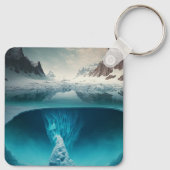 Icy Mountain View Sleutelhanger (Achterkant)