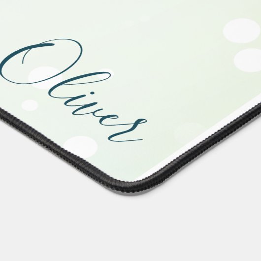 Icy Pale Green Ethereal Bokeh Galaxy et nom Turquo (Coin)