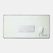 Icy Pale Green Ethereal Bokeh Galaxy et nom Turquo (Clavier et souris)