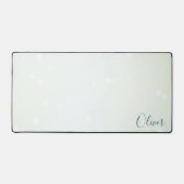 Icy Pale Green Ethereal Bokeh Galaxy et nom Turquo (Recto)