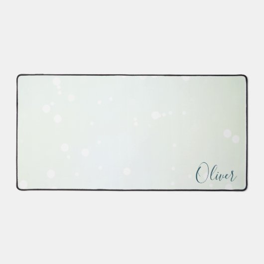 Icy Pale Green Ethereal Bokeh Galaxy et nom Turquo (Recto)
