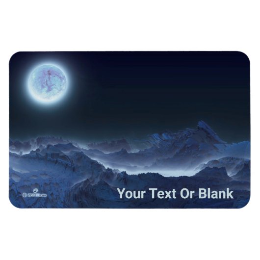 Icy Planet, Frozen Moon Magneet (Horizontaal)