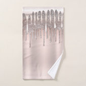 Icy Rose Rose Or Diamond Parties scintillant Étinc (Serviette à main)