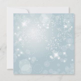 Icy snewflakes Invitation Kaart