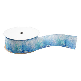 Icy Snow Flakes Grosgrain Lint