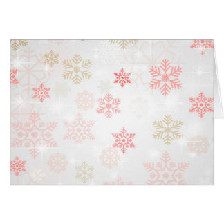 Icy Snowflake-achtergrond - Rood