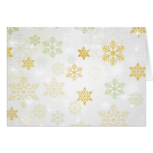 Icy Snowflake Background - Geel (Voorkant Horizontaal)