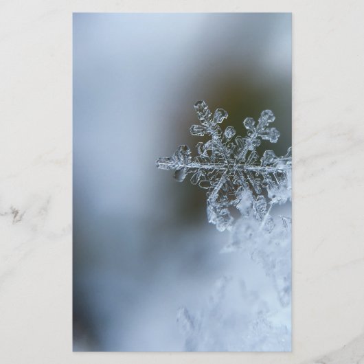 Icy Snowflake Briefpapier (Voorkant)