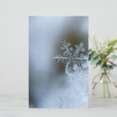 Icy Snowflake Briefpapier (Staand voorkant)