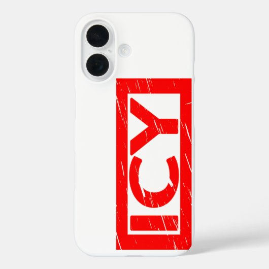 Icy Stamp Case-Mate iPhone Case (Achterkant)
