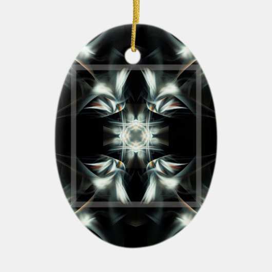 Icy Star Keramisch Ornament (Voorkant)