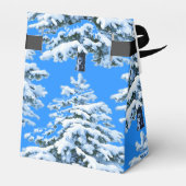 Icy Tree Dreams Snowy Forest Bedankdoosjes (Achterkant)