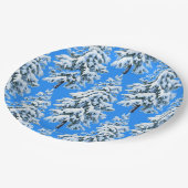 Icy Tree Dreams Snowy Forest Papieren Bordje (Gekanteld)