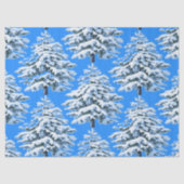 Icy Tree Dreams Snowy Forest Tissuepapier (Voorkant)