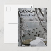 Icy Winter Canada Land of Cold Briefkaart (Voorkant / Achterkant)
