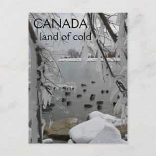 Icy Winter Canada Land of Cold Briefkaart