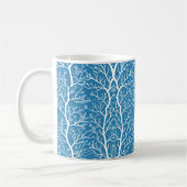 Icy Winter Pattern Coffee Mok (Links)