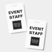 ID 2 Image Design Badge Event Staff ID (Voor- en achterkant)