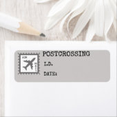 ID Air Mail Postcrossover Labels & Stickers (Insitu)