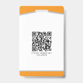 ID Badge simple logo Modèle photo employé (Dos)