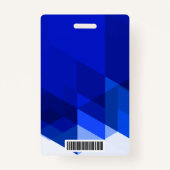 ID Bezoekerspas Blue Company Logo Badge (Achterkant)
