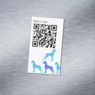 ID blau Great Dane serie Magnetisch Visitekaartje