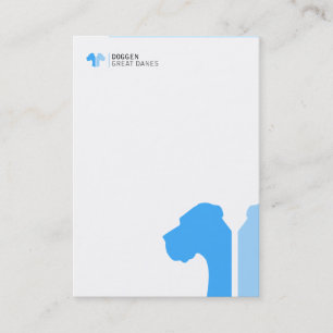 ID blau Great Dane serie  Visitekaartje