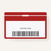 ID brandweerman vrijwilliger sjabloon brandweersta Badge (Achterkant)