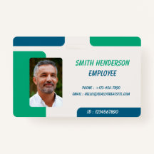 ID Card Badge | Minimal Business Employee Photo
