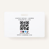 ID Card Badge Modern Business Student Photo (Dos)